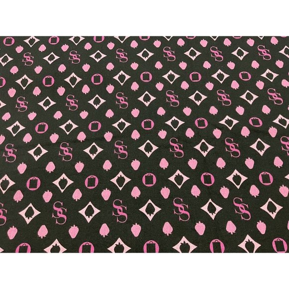FABRIC - Strawberry Shortcake Black Quilt Cotton Fabric 2 Yards By Spectrix  NEW - Picture 2 of 11
